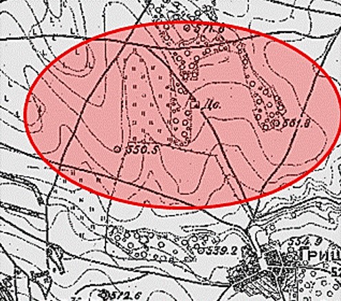 Двор на карте 1925 года