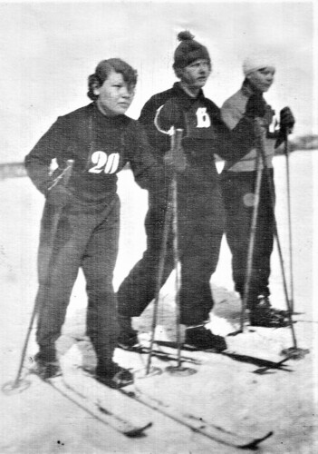 Соревнование по лыжным гонкам1924 год Рубисова 1 место